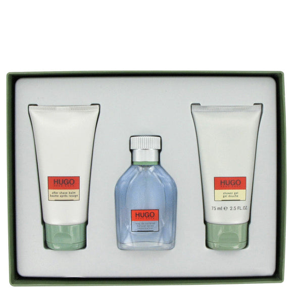 HUGO Gift Set  1.3 oz Eau De Toilette Spray + 2.5 oz After Shave Balm + 2.5 oz Shower Gel For Men by Hugo Boss