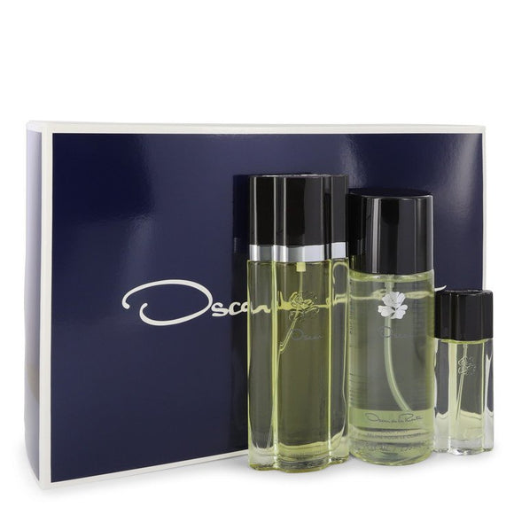 OSCAR Gift Set  3.4 oz Eau De Toilette Spray + 8.4 oz Body Mist + .5 oz Travel Size Spray For Women by Oscar de la Renta