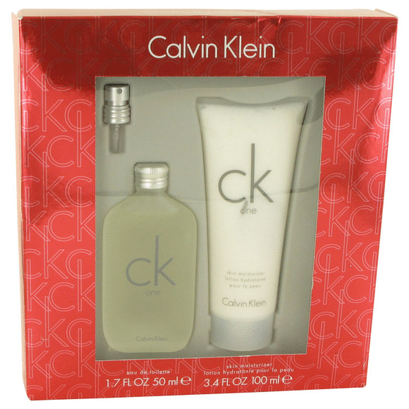 Ck One Gift Set - 1.7 oz Eau De Toilette Spray + 3.4 oz Skin Moisturizer For Women by Calvin Klein