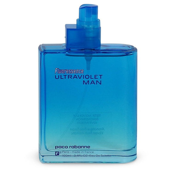 Ultraviolet FLUORESSENCE Eau De Toilette Spray (Tester) For Men by Paco Rabanne