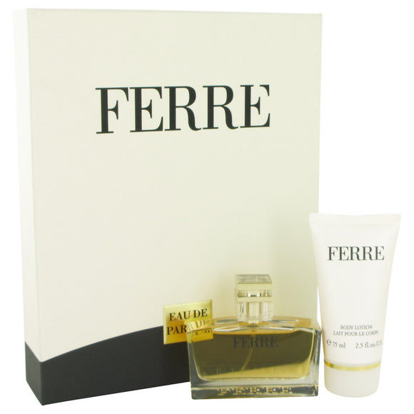 Ferre Gift Set - 1.7 oz Eau De Parfum Spray + 2.5 oz Body Lotion For Women by Gianfranco Ferre