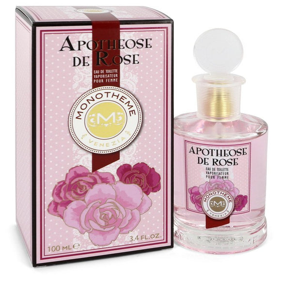 Apothéose de Rose 3.40 oz Eau De Toilette Spray For Women by Monotheme Fine Fragrances Venezia