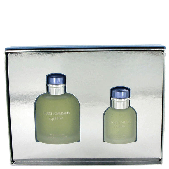 Light Blue Gift Set  4.2 oz Eau De Toilette Spray + 1.3 oz Eau De Toilette Spray For Men by Dolce & Gabbana