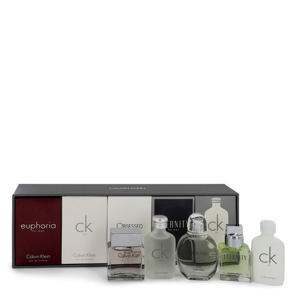 Euphoria Gift Set  Deluxe Travel Mini Set Includes Euphoria, CK One, Obsessed, Eternity and CK All For Men by Calvin Klein
