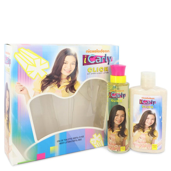 iCarly Click Gift Set  3.4 oz Eau De Toilette Spray + 8 oz Body Lotion For Women by Marmol & Son