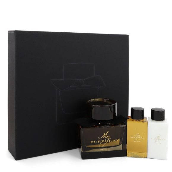 My Burberry Black Gift Set  3 oz Eau De Parfum Spray + 2.5 oz Body Lotion + 2.5 oz Shower Gel For Women by Burberry