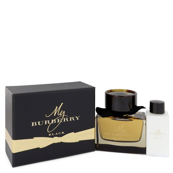 My Burberry Black Gift Set  3 oz Eau De Parfum Spray + 2.5 oz Body Lotion For Women by Burberry