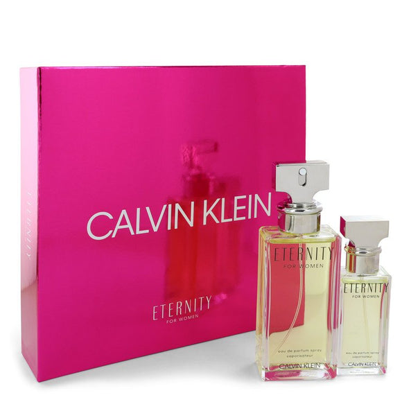 ETERNITY Gift Set  3.4 oz Eau De Parfum Spray + 1 oz Eau de Parfum Spray For Women by Calvin Klein