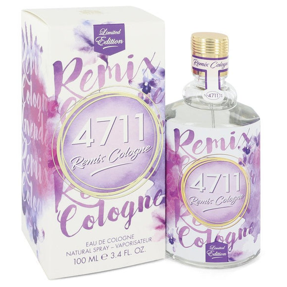 4711 Remix Lavender 3.40 oz Eau De Cologne Spray (Unisex) For Men by 4711