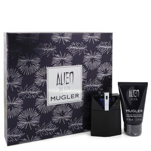 Alien Man 0.00 oz Gift Set  1.7 oz Eau De Toilette Spray Refillable 1.7 oz Hair & Body Shampoo For Men by Thierry Mugler