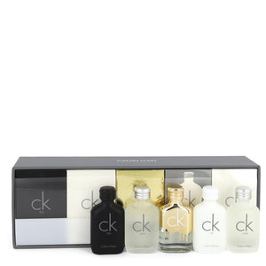 CK ONE Gift Set  Deluxe Travel Set Includes Two CK One Travel Mini`s Plus one of each of CK Be, CK One Gold and CK All all in .33 oz Travel Size Mini`s For Men by Calvin Klein