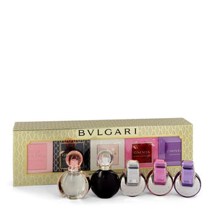 Omnia Gift Set  Women`s Gift Collection Includes Goldea The Roman Night, Rose Goldea, Omnia, Omnia Pink Sapphire and Omnia Amethyste For Women by Bvlgari