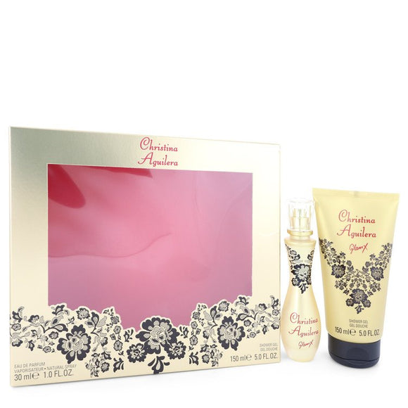 Glam X Gift Set  1 oz Eau De Parfum Spray + 5 oz Shower Gel For Women by Christina Aguilera