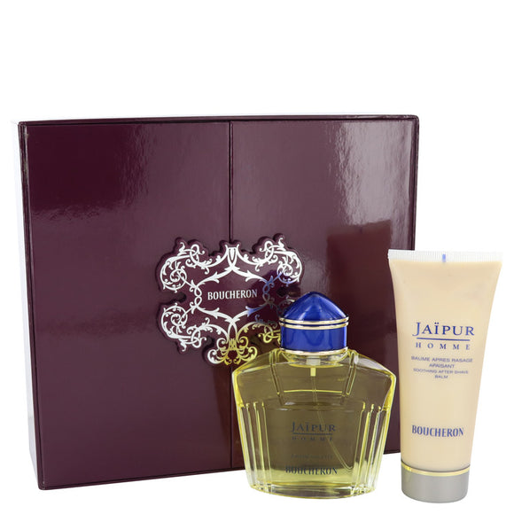 Jaipur Gift Set - 3.3 oz Eau De Toilette Soray + 3.3 oz After Shave Balm For Men by Boucheron