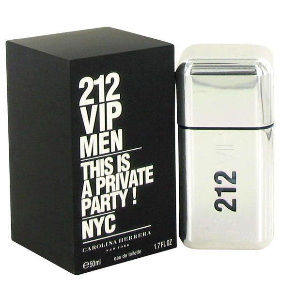 212 Vip Gift Set  3.4 oz Eau De Toilette Spray + .34 oz Mini EDT Spray For Men by Carolina Herrera