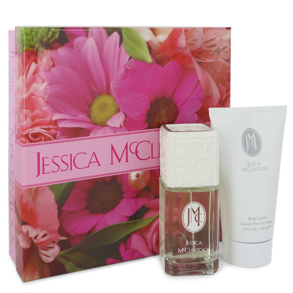 JESSICA Mc CLINTOCK Gift Set  3.4 oz Eau De Parfum Spray + 5 oz Body Lotion For Women by Jessica McClintock