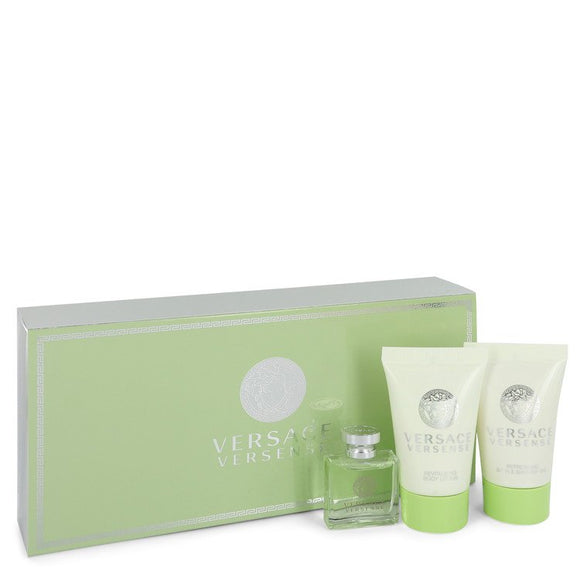 Versace Versense Gift Set  0.17 oz EDT  + .8 oz Shower Gel + .8 oz Body Lotion For Women by Versace