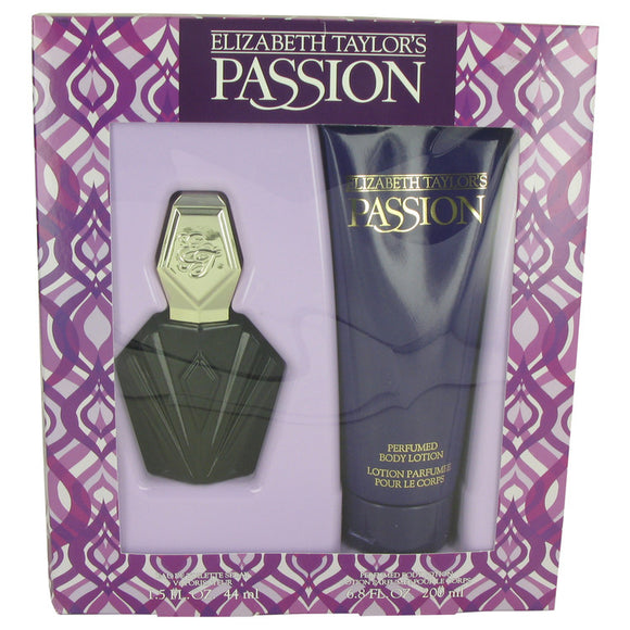 PASSION Gift Set  1.5 oz Eau De Toilette Spray + 6.8 oz  Body Lotion For Women by Elizabeth Taylor