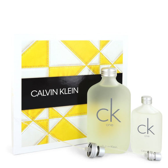 CK ONE Gift Set  6.7 oz Eau De Toilette Spray + 1.7 oz Eau De Toilette Spray (Unisex) For Men by Calvin Klein