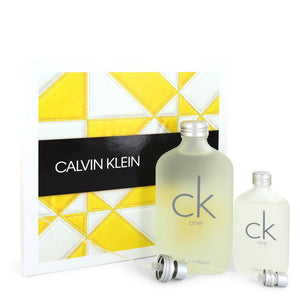 CK ONE Gift Set  6.7 oz Eau De Toilette Spray + 1.7 oz Eau De Toilette Spray (Unisex) For Women by Calvin Klein