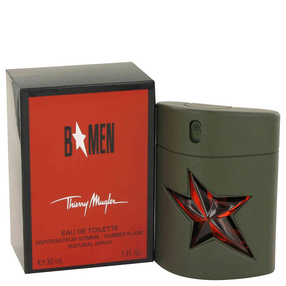 B Men 1.00 oz Eau De Toilette Spray Rubber Flask For Men by Thierry Mugler