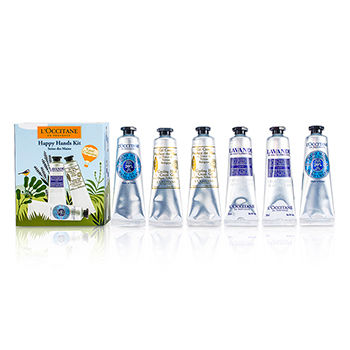 L`Occitane Body Care Happy Hands Kit: 2x  Shea Butter 30ml + 2x Lavender 30ml + 2x Cooling Hand Gel 30ml For Women by L`Occitane