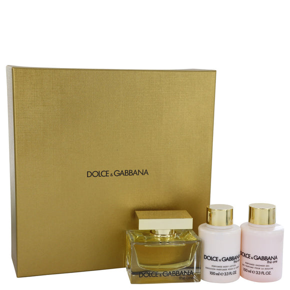 The One Gift Set  2.5 oz Eau De Parfum Spray + 3.4 oz Body Lotion + 3.4 oz Shower Gel For Women by Dolce & Gabbana