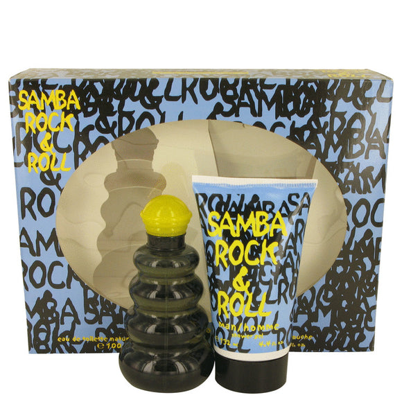 Samba Rock & Roll Gift Set - 3.4 oz Eau De Toilette Spray + 4.4 Shower Gel For Men by Perfumers Workshop