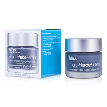 Bliss Cleanser Multi-Face-Eted All-In-One Anti-Aging Clay Mask For Women by Bliss