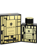 Adolfo Black 3.40 oz Eau De Toilette Spray For Men by Adolfo