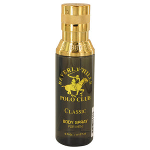 Beverly Hills Polo Club Classic 6.00 oz Body Spray For Men by Beverly Fragrances