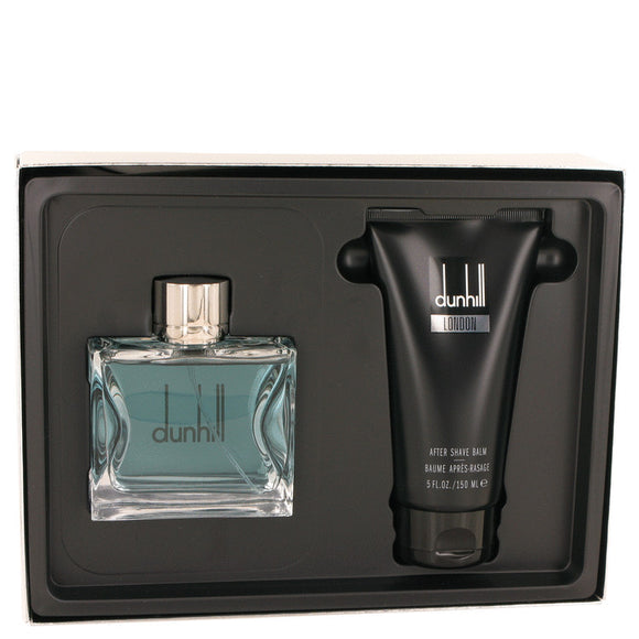Dunhill London Gift Set - 3.4 oz Eau De Toilette Spray + 5 oz After Shave Balm For Men by Alfred Dunhill