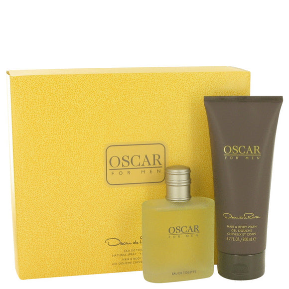 OSCAR Gift Set  3.4 oz Eau De Toilette Spray + 6.7 oz Hair & Body Wash For Men by Oscar de la Renta