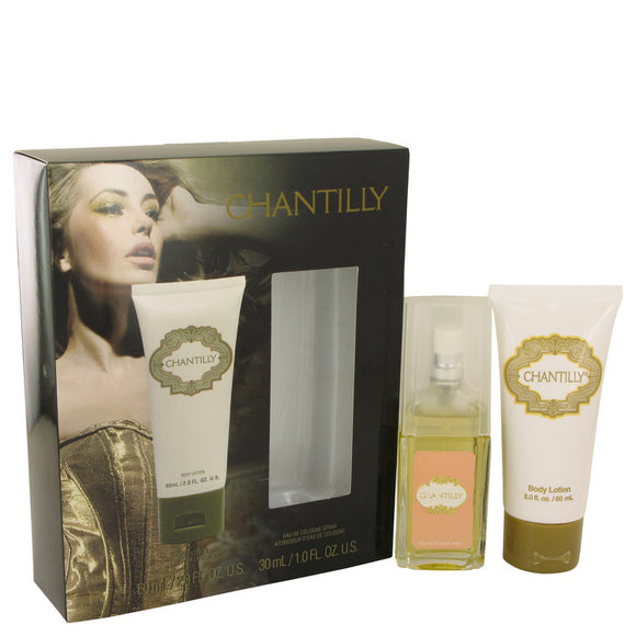 CHANTILLY 0.00 oz Gift Set  1 oz Eau De Cologne Spray + 2 oz Body Lotion For Women by Dana