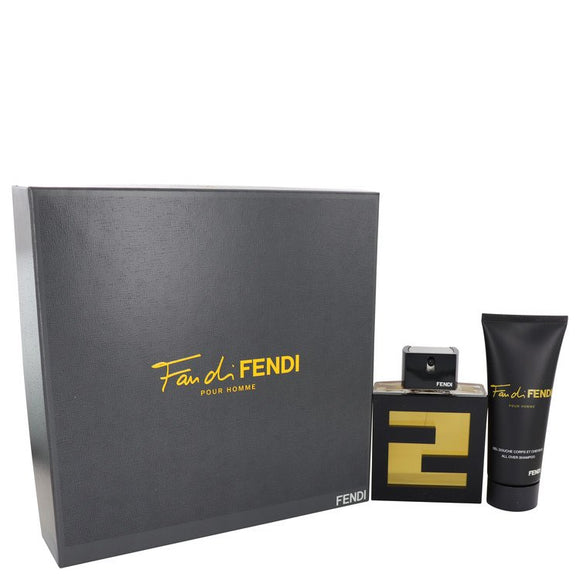 Fan Di Fendi Gift Set  3.4 oz Eau De Toilette Spray + 3.3 oz Shower Gel For Men by Fendi
