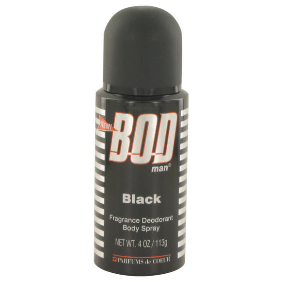 Bod Man Black 4.00 oz Body Spray For Men by Parfums De Coeur