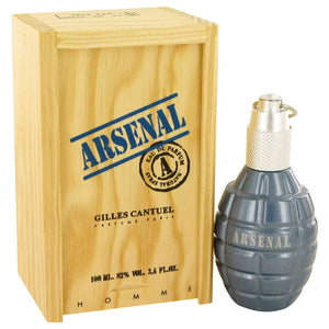 ARSENAL BLUE 3.40 oz Eau De Parfum Spray For Men by Gilles Cantuel