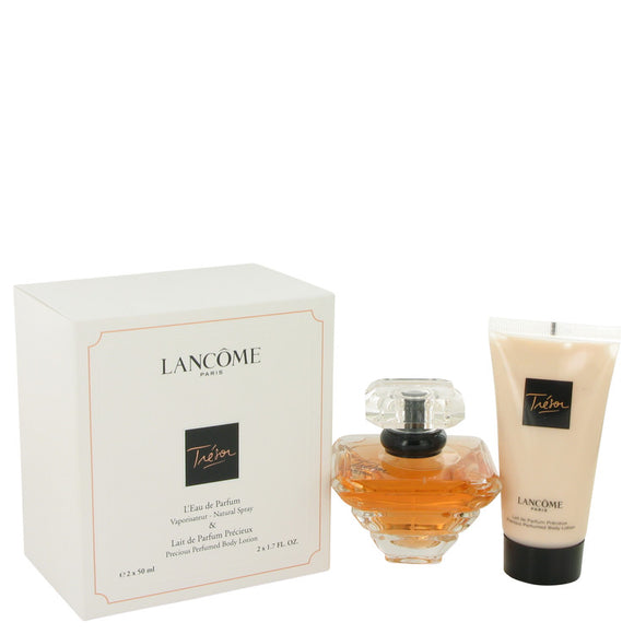 TRESOR Gift Set  1.7 oz Eau De Parfum Spray + 1.7 oz Perfumed Body Lotion For Women by Lancome