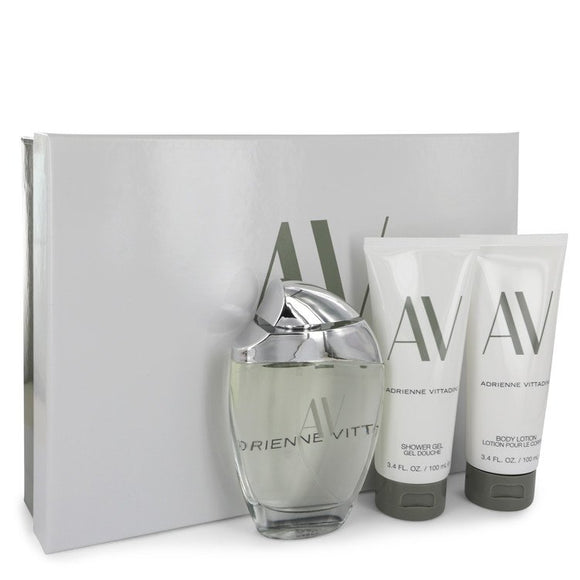 AV 0.00 oz Gift Set  3 oz Eau De Parfum Spray + 3.3 Body Lotion + 3.3 oz Shower Gel For Women by Adrienne Vittadini