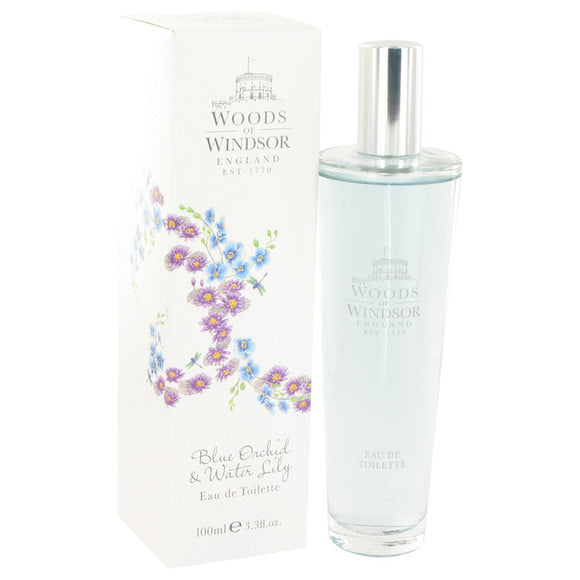 Blue Orchid & Water Lily 3.30 oz Eau De Toilette Spray For Women by Woods of Windsor