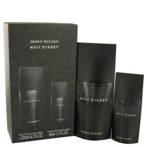 Nuit D`issey Gift Set  4.2 oz Eau De Toilette Spray + 1.3 oz Eau De Toilette Spray For Men by Issey Miyake