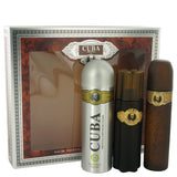 Cuba Gold 0.00 oz Gift Set  3.3 oz Eau De Toilette Spray + 3.3 oz After Shave Spray + 6.7 oz Body Deodorant Spray For Men by Fragluxe