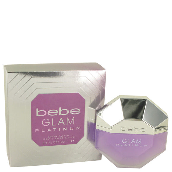 Bebe Glam Platinum 3.40 oz Eau De Parfum Spray For Women by Bebe