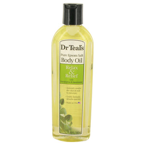 Dr Teal`s Bath Additive Eucalyptus Oil 8.80 oz Pure Epson Salt Body Oil Relax & Relief with Eucalyptus & Spearmint For Women by Dr Teal`s