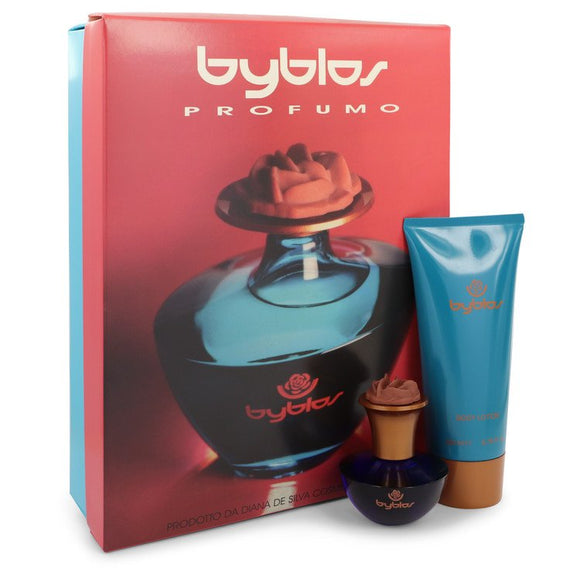 BYBLOS 0.00 oz Gift Set  1.68 oz Eau De Parfum Spray + 6.75 Body Lotion For Women by Byblos